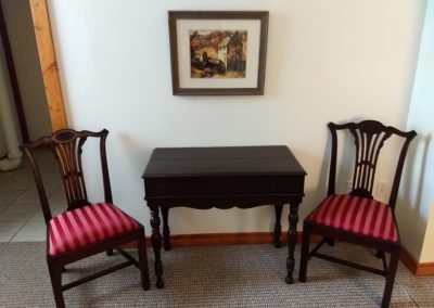 Antique furniture at the Damascus Old Mill Inn offers a charming touch to our historic hotel.